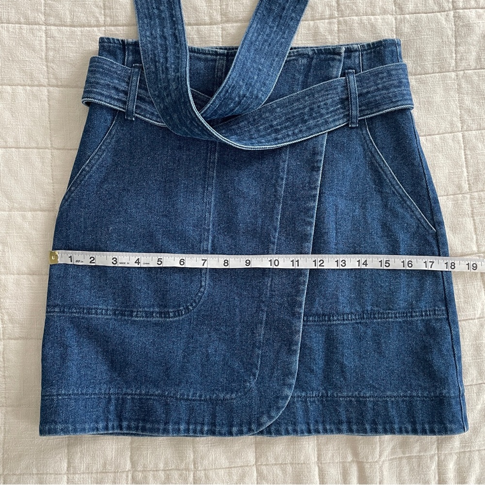 Sezane Leandra Denim Skirt Size 36 US 4 - Picture 12 of 12